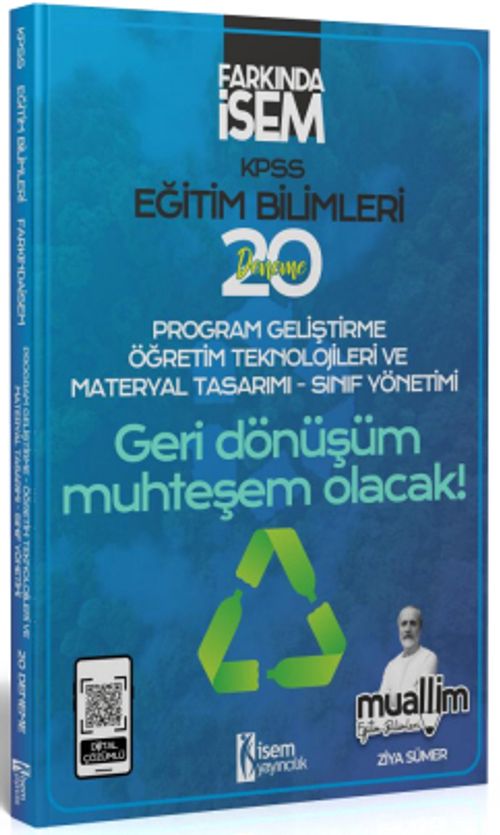 2024 Farkında İsem KPSS Muallim Eğitim Bilimleri Program Geliştirme Öğretim Teknolojileri Ve Materyal Tasarımı-Sınıf Yönetimi 20 Deneme