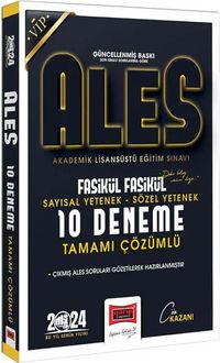 2024 ALES Vip Sayısal-Sözel Yetenek Fasikül Fasikül Tamamı Detaylı Çözümlü 10 Deneme