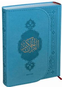 Kur'an-ı Kerim - Orta Boy - Termo Deri - Bilgisayar Hatlı (Turkuaz)