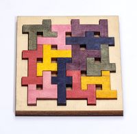 Montessori Ahşap Zeka Oyunları / w-Labirent Puzzle