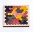 Montessori Ahşap Zeka Oyunları / w-Petek Puzzle