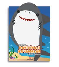 Stickerli Aktiviteli Boyamalar Deniz Canlıları