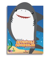 Stickerli Aktiviteli Boyamalar Deniz Canlıları