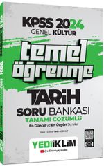 2024 KPSS Genel Kültür Temel Öğrenme Tarih Tamamı Çözümlü Soru Bankası