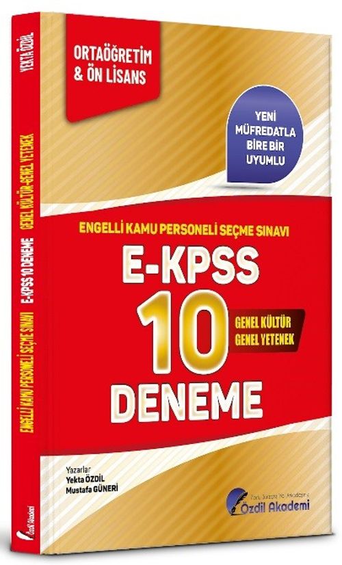 EKPSS Lise Ortaöğretim Ön Lisans 10 Deneme 