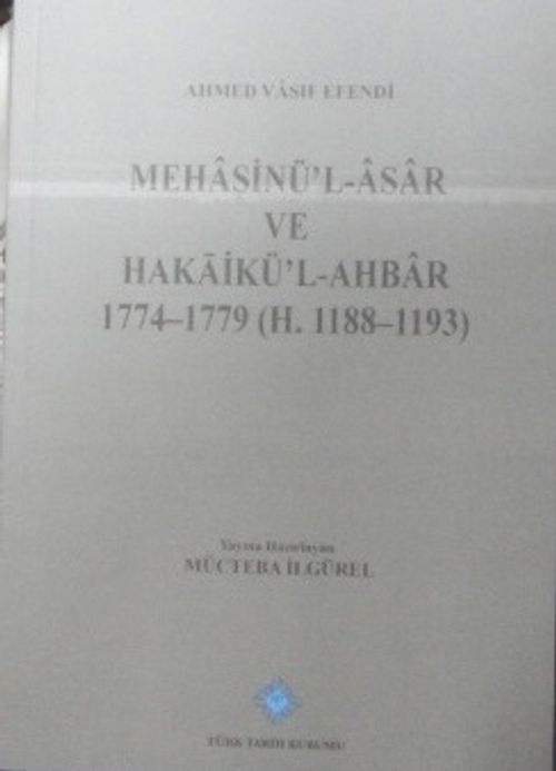 Mehasinü'l-Âsar ve Hakaikü'l-Ahbar -1774-1779 (H. 1188-1193) / 13-Z-130