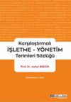 Karşılaştırmalı İşletme Y&ouml;netim Terimleri S&ouml;zl&uuml;ğ&uuml;