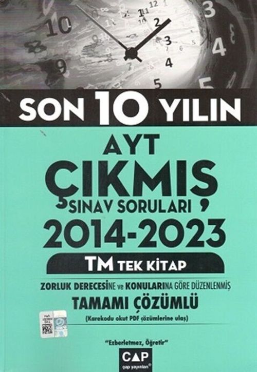 Son 10 Yılın AYT Çıkmış Sınav Soruları 2014-2023 TM Tek Kitap