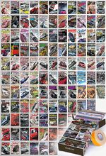 Vintage Araba Dergisi Kapakları Temalı 108 Adet Duvar Poster - Kolaj Seti Oda Dekoru