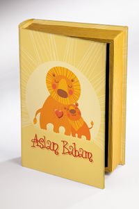 Kitap Şeklinde Ahşap Hediye Kutu - Aslan Babam