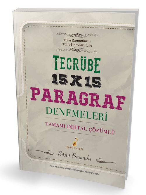 Tecrübe 15x15 Çözümlü Paragraf Denemeleri