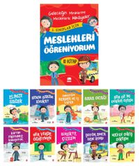 Meslekleri Öğreniyorum Resimli Hikaye Dizisi (10 Kitap Set) 