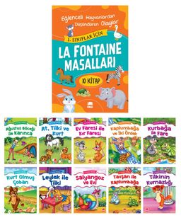 La Fontaine Masalları (10 Kitap Takım - Büyük Boy)