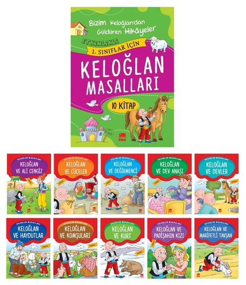 Etkinlikli Keloğlan Masalları (10 Kitap)