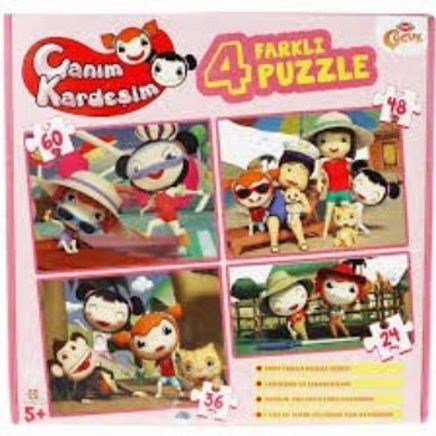 Canım Kardeşim Eğitim Serisi 4 Farklı Puzzle