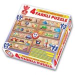 Anaokulu Eğitim Serisi 1- 4 FarklıPuzzle