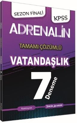KPSS Adrenalin Vatandaşlık Tamamı Çözümlü 7 Deneme