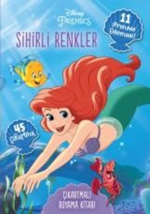 Disney Prenses Dövmeli ve Çıkartmalı Boyama Kitabı - Sihirli Renkler