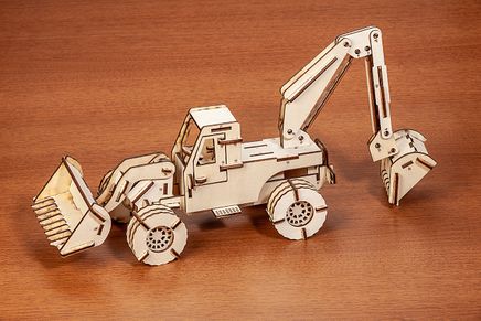 w-3D Puzzle - Excavator - Ekskavatör - 120 parça