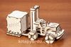 w-3D Puzzle - Forklift and Box - Forklift ve Kutu - 77 parça