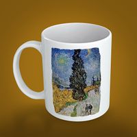 Kupa - Ressamlar - Van Gogh - Country Road In Provence By Nıght 1890