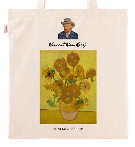 Askılı Bez Çanta - Ressamlar - Van Gogh - Sunflowers 1889
