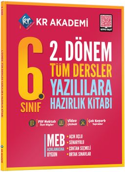 6. Sınıf 2. Dönem Tüm Dersler Yazılılara Hazırlık Kitabı