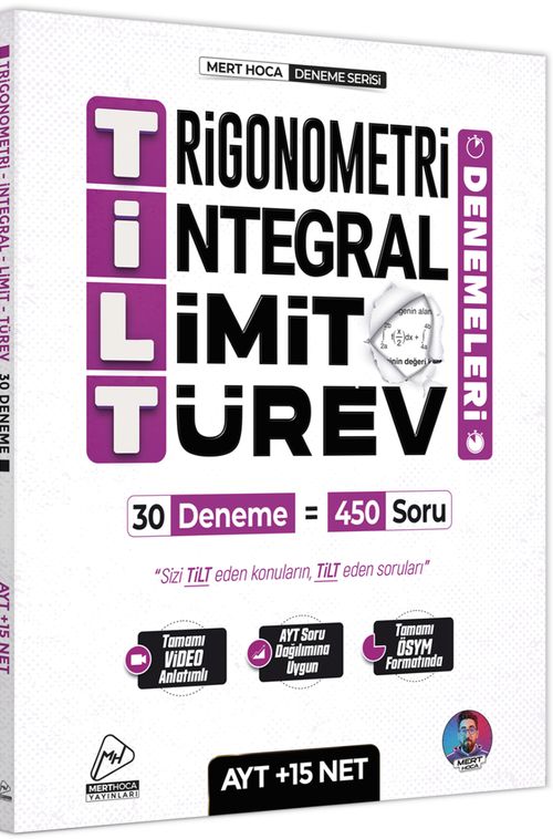 AYT TİLT Denemeleri - Trigonometri İntegral Limit Türev 30'lu Deneme 