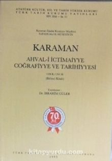 Karaman Ahval-i İctimaiyye Coğrafiyye ve Tarihiyyesi (4-D-23)