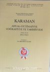 Karaman Ahval-i İctimaiyye Coğrafiyye ve Tarihiyyesi (4-D-23)