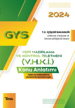 İçişleri bakanlığı Görevde Yükselme ve  Ünvan Değişikliği Sınavı Veri Hazırlama Ve Kontrol İşletmeni