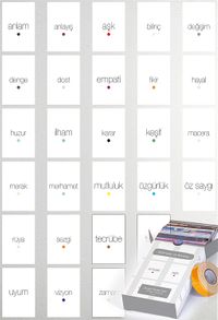 Kelimeler ve Renkler Temalı 27 Adet Duvar Poster Seti, Oda Dekoru