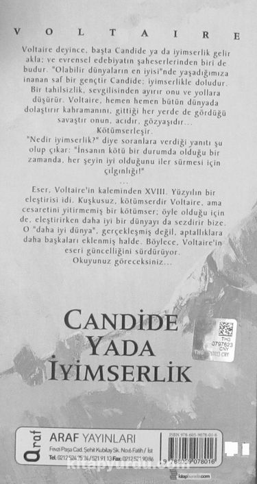 Candide ya da İyimserlik Voltaire