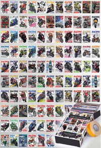 Vintage Japon Motor Dergisi Temalı 99 Adet Duvar Poster Seti, Oda Dekoru