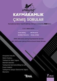 İmtiyaz Kaymakamlık Çıkmış Sorular