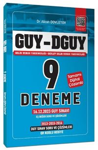 GUY DGUY Gelir Uzman Yardımcılığı 9 Deneme, Eş Değer DUY-GUY Çıkmış Sorular Çözümlü