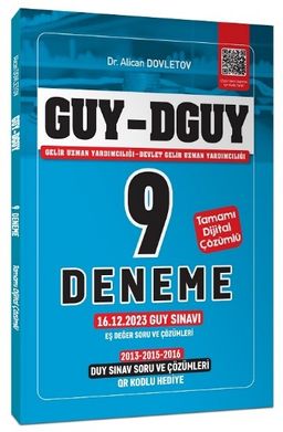 GUY DGUY Gelir Uzman Yardımcılığı 9 Deneme, Eş Değer DUY-GUY Çıkmış Sorular Çözümlü