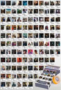 Yabancı Dizi Kapakları Polaroid Temalı 108 Adet Duvar Poster Seti, Oda Dekoru