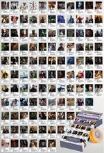 Yabancı Film Kapakları Polaroid Temalı 108 Adet Duvar Poster Seti, Oda Dekoru