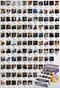 Yabancı Film Kapakları Polaroid Temalı 108 Adet Duvar Poster Seti, Oda Dekoru (GGK-K113)