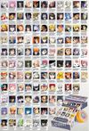 Anime Karakterler Polaroid Temalı 108 Adet Duvar Poster Seti, Oda Dekoru (GGK-K116)