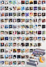 Anime Film Kapakları Polaroid Temalı 108 Adet Duvar Poster Seti, Oda Dekoru