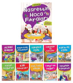 Nasrettin Hoca'dan Fıkralar Seti (10 Kitap Takım) (1. ve 2. Sınıflar İçin)