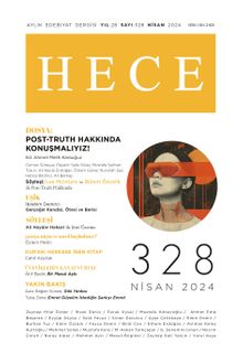 Hece Dergisi Sayı: 328 Nisan 2024