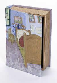 Kitap Şeklinde Ahşap Hediye Kutu - Ressamlar - Van Gogh - Van Gogh's Bedroom In Arles 1889
