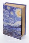Kitap Şeklinde Ahşap Hediye Kutu - Ressamlar - Van Gogh - The Starry Night 1889
