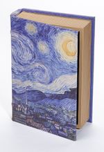 Kitap Şeklinde Ahşap Hediye Kutu - Ressamlar - Van Gogh - The Starry Night 1889