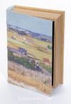 Kitap Şeklinde Ahşap Hediye Kutu - Ressamlar - Van Gogh - The Harvest 1888