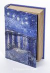 Kitap Şeklinde Ahşap Hediye Kutu - Ressamlar - Van Gogh - Starry Night 1888