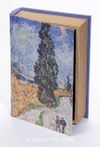 Kitap Şeklinde Ahşap Hediye Kutu - Ressamlar - Van Gogh - Country Road In Provence By Night 1890